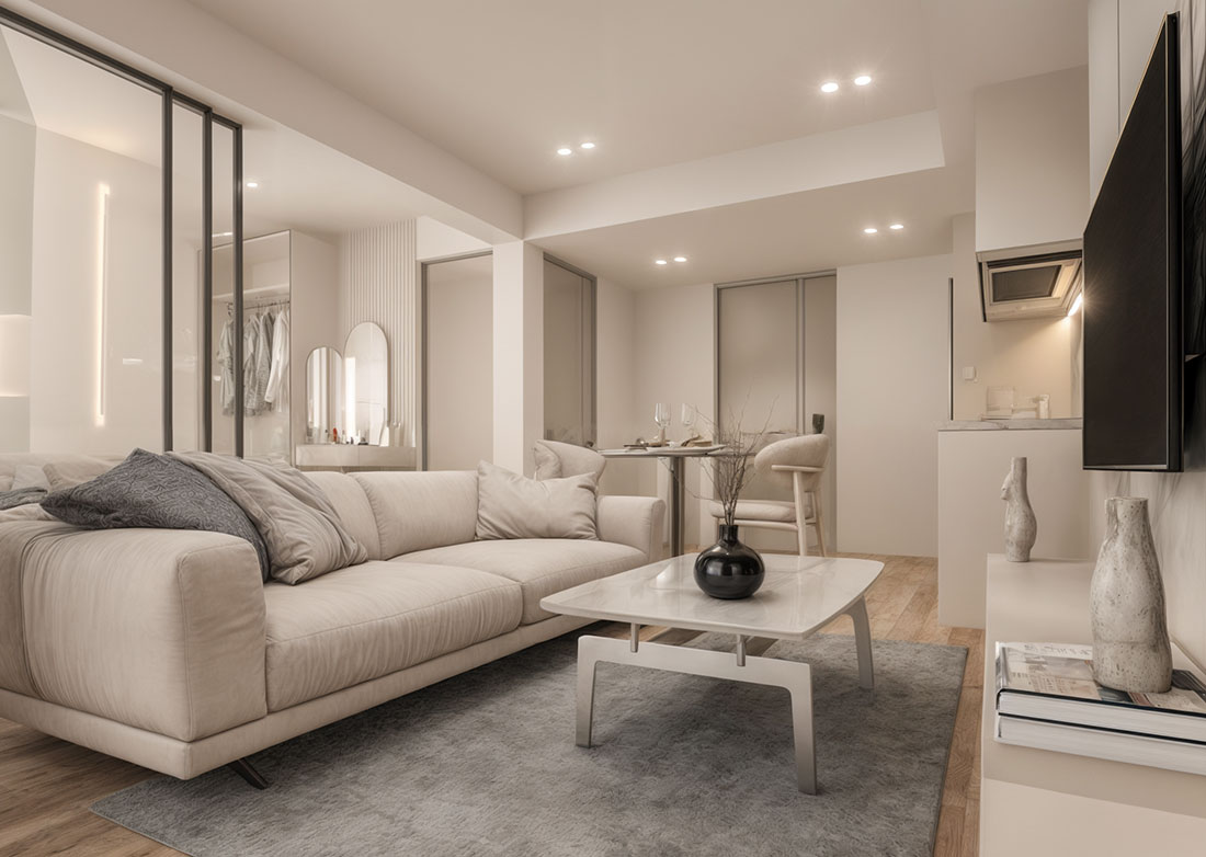 Siam Oriental Oasis contemporary condominium interior
