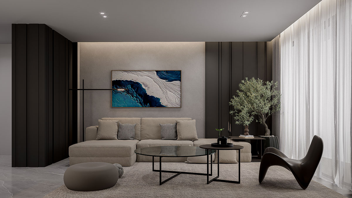 Zensiri Residences contemporary condominium interior render
