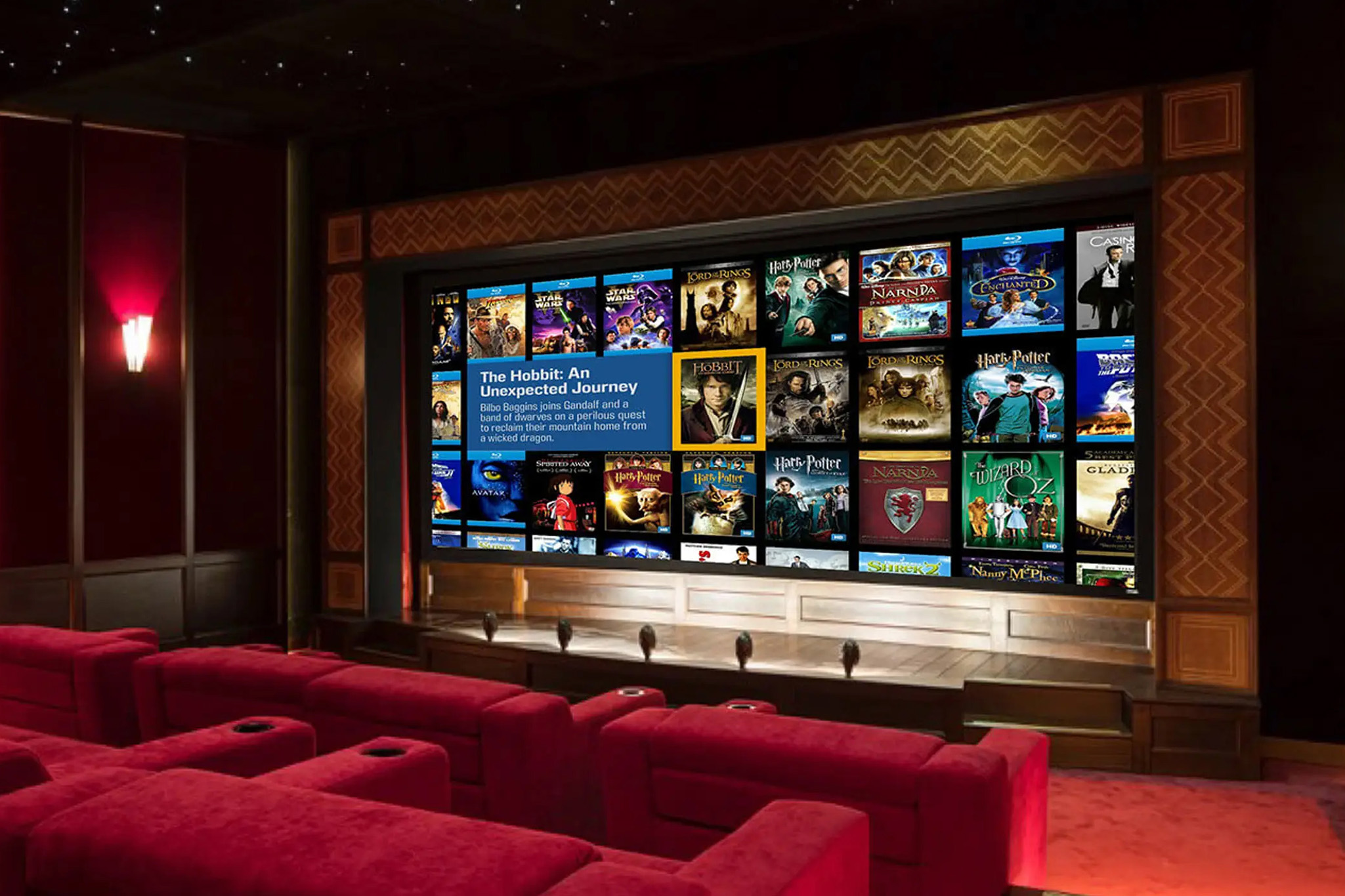 Private cinema at The Riviera Malibu